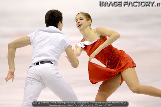 2013-03-01 Milano - World Junior Figure Skating Championships 1698 Alexandra Nazarova-Maxim Nikitin UKR